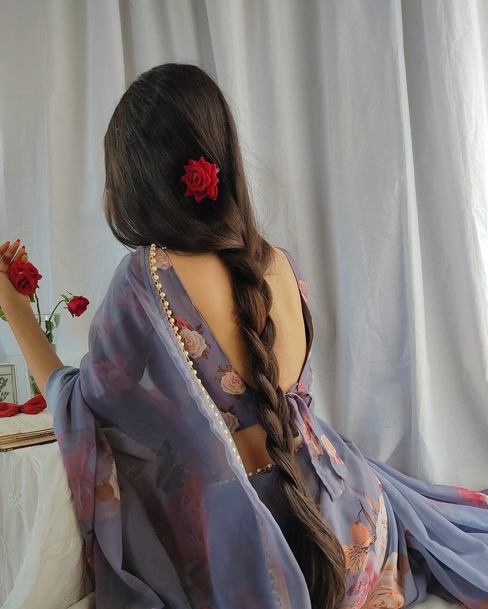 Flower Saree