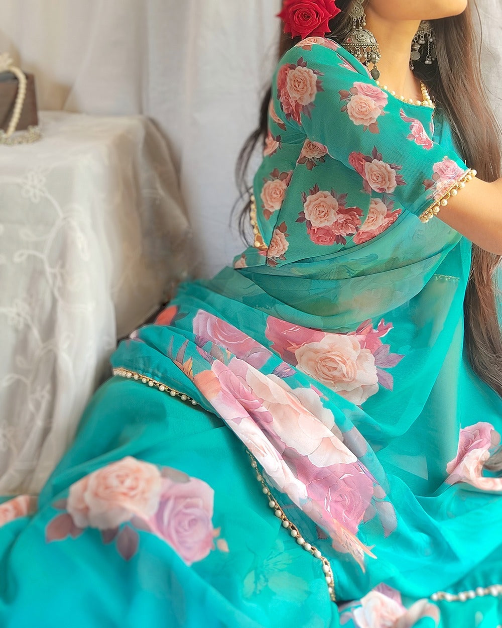 Flower Saree