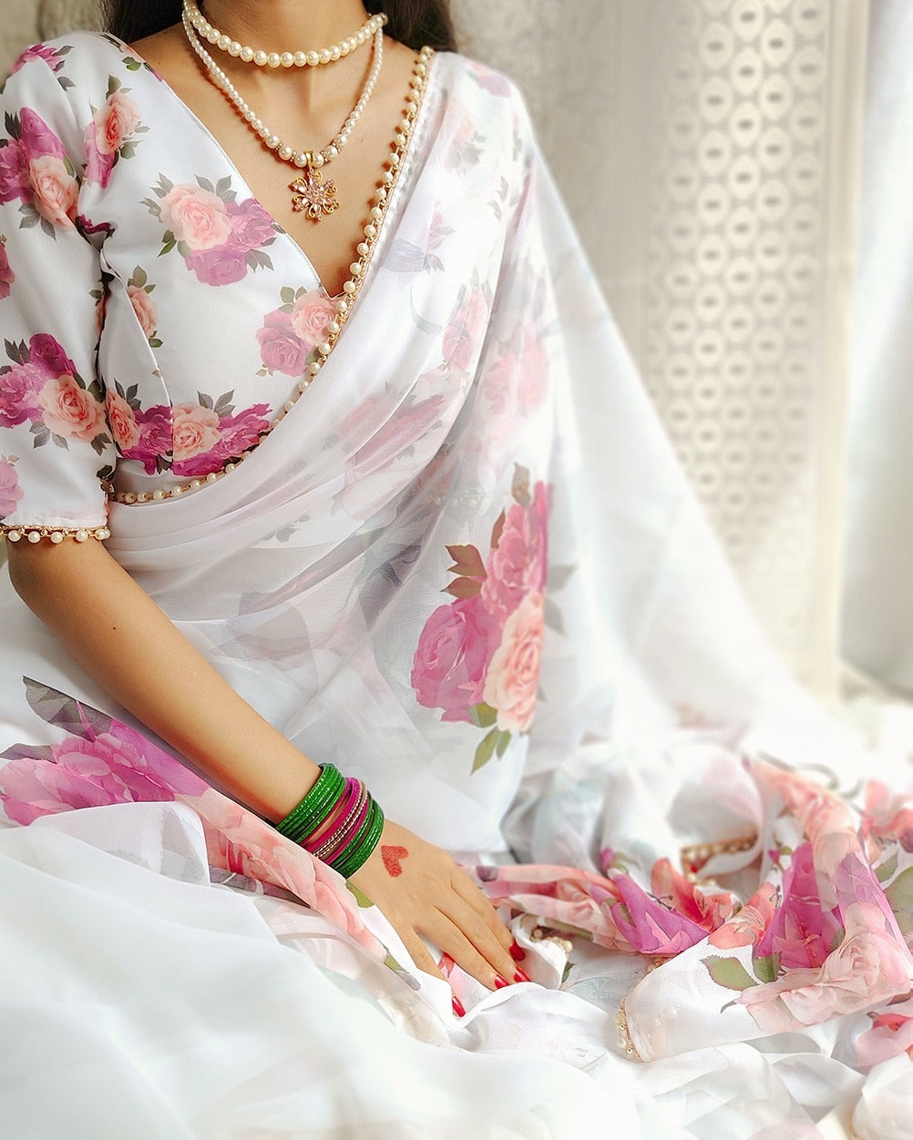 Flower Saree