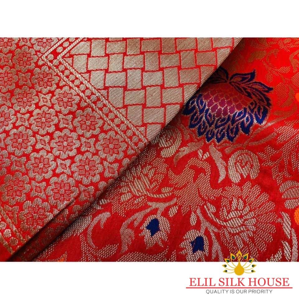 red banarasi Saree