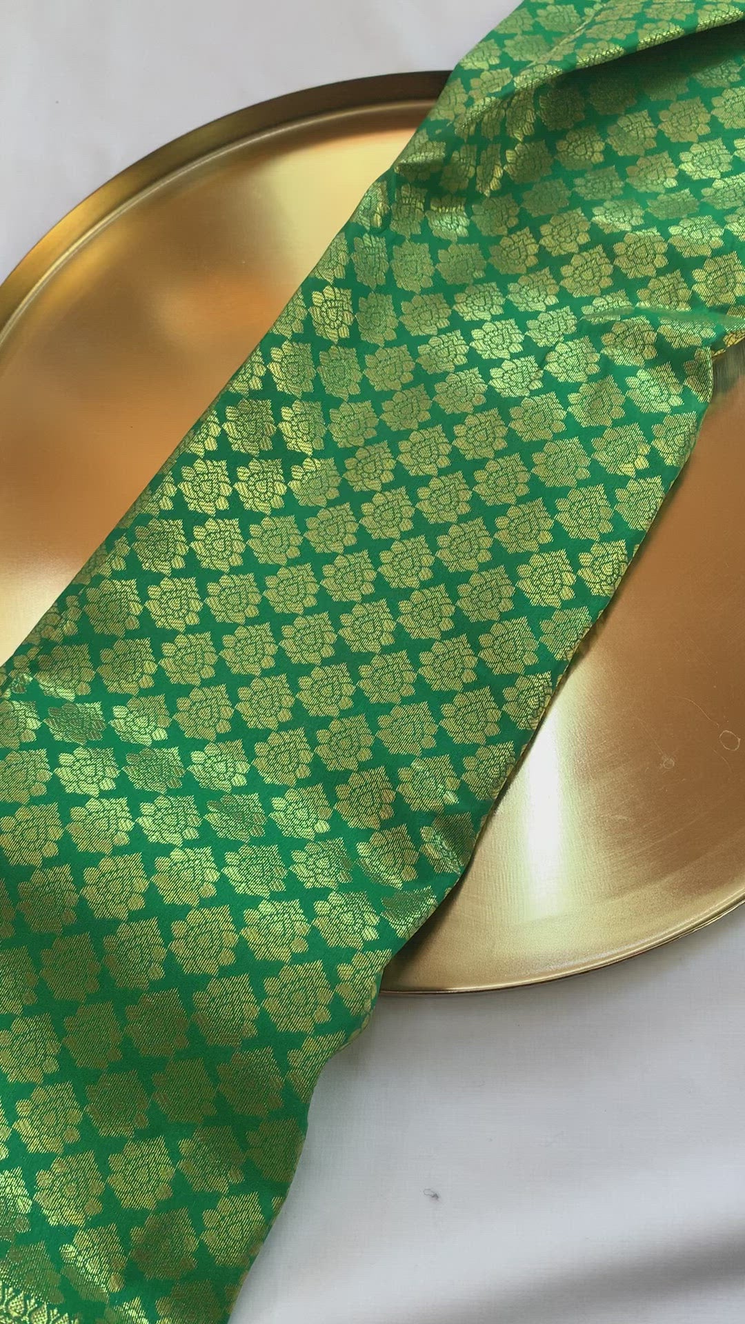 soft brocade green magenta pattu saree