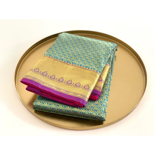 blue Pattu Saree