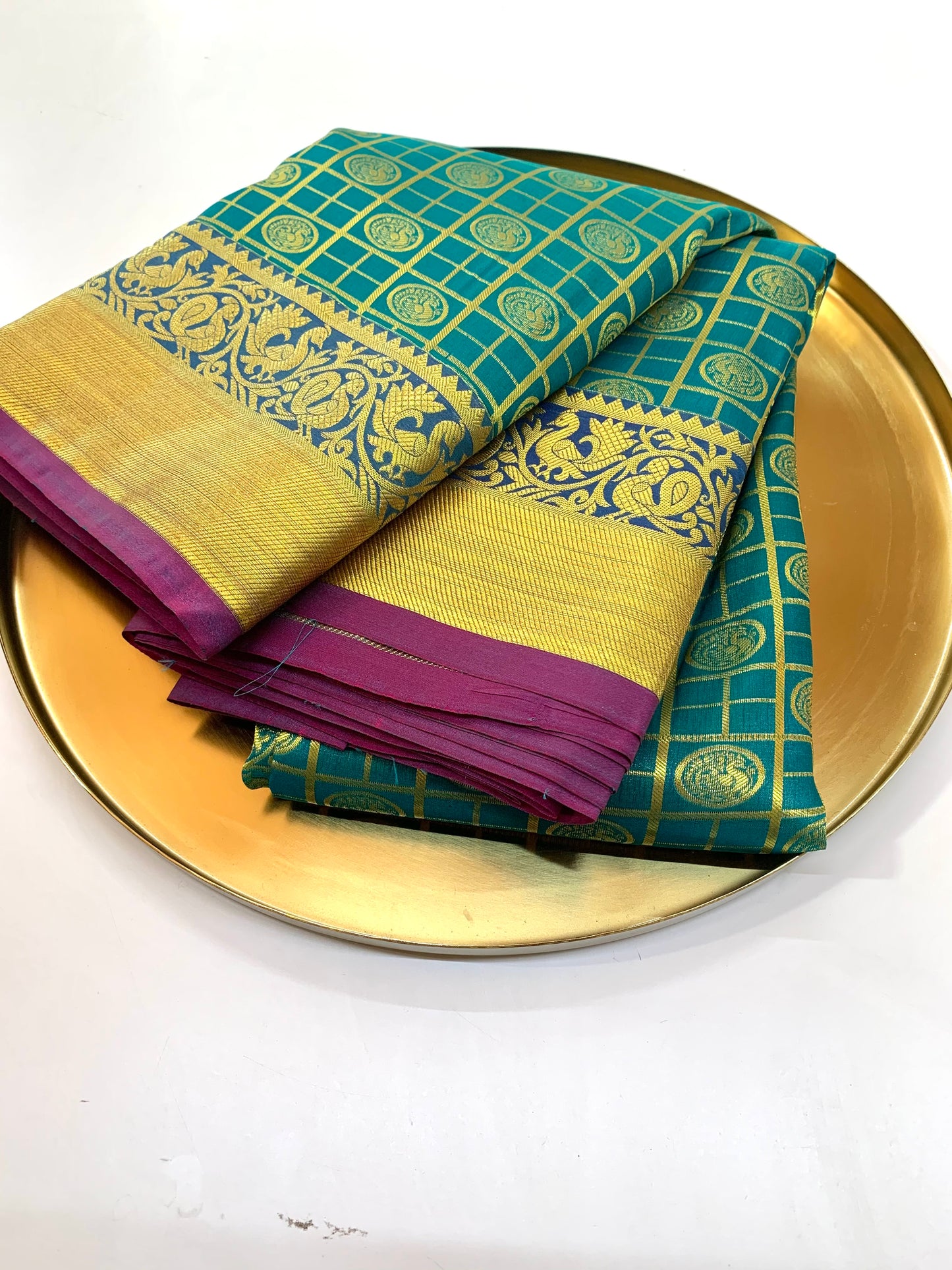 green Pattu Saree