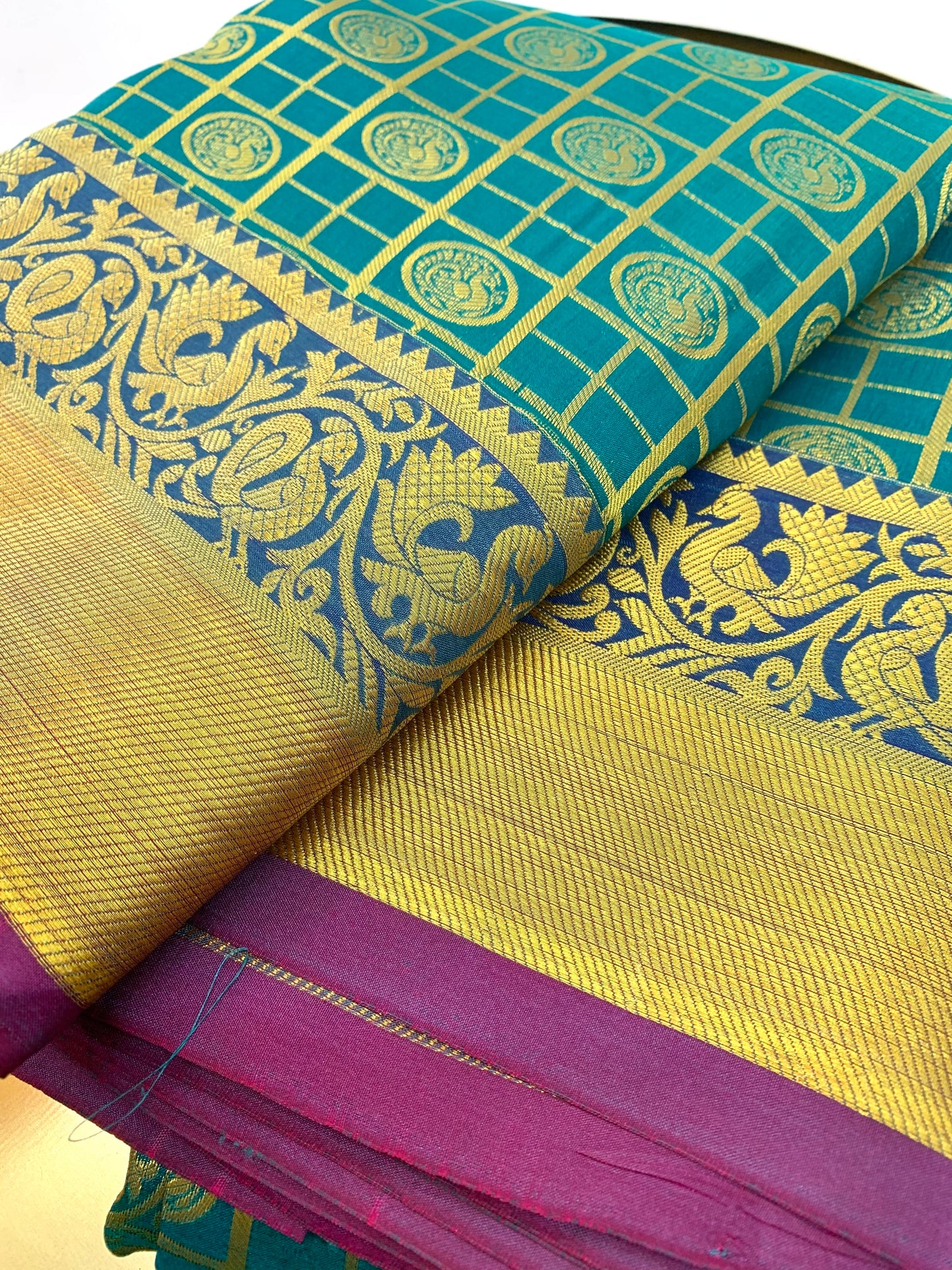 green Pattu Saree