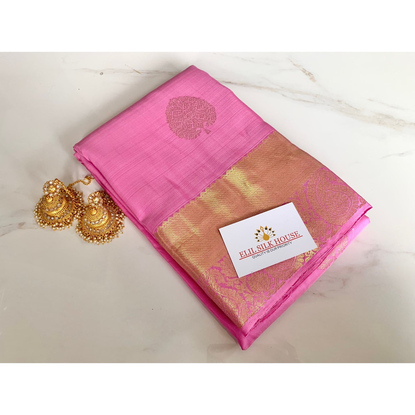 Pure Kanchipuram Saree „Rosy“