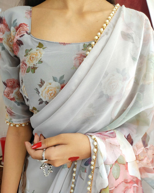 Flower Saree