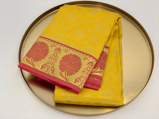 yellow Pattu Saree