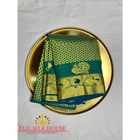 green Pattu Saree