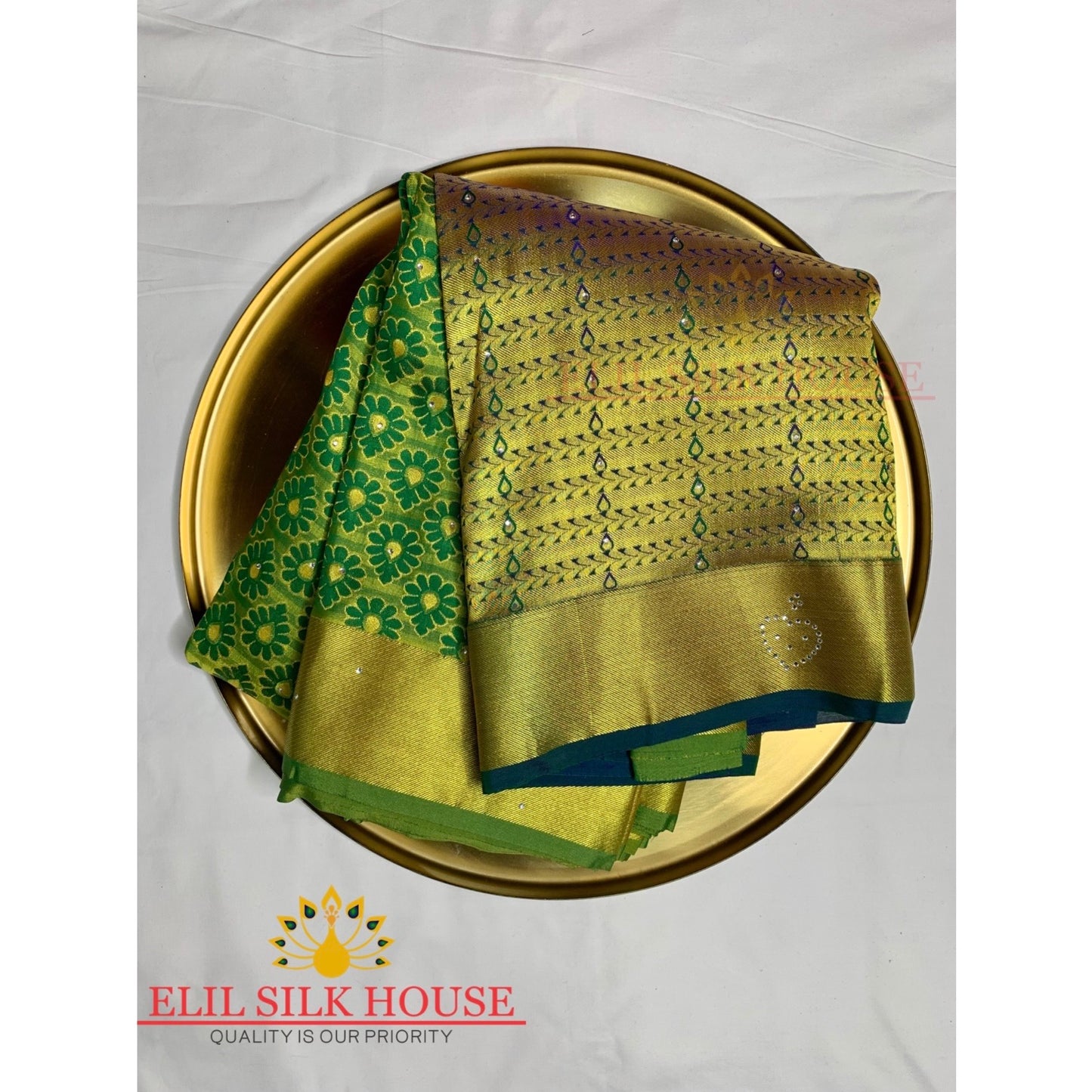 green Pattu Saree