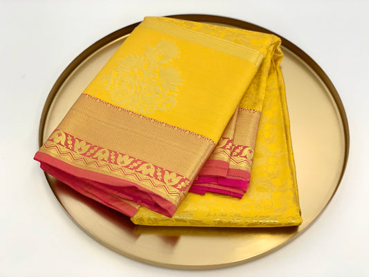 yellow Pattu Saree